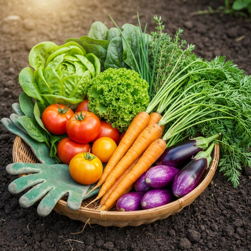 Verse oogst uit onze moestuin